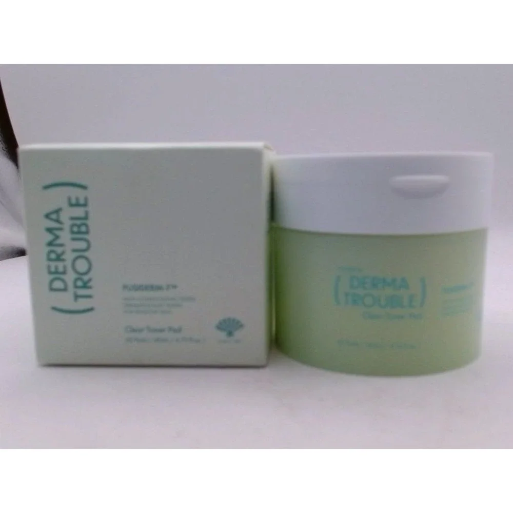 Derma Trouble - Fusiderm-T Clear Toner Pads, Count 60, BRAND NEW IN BOX